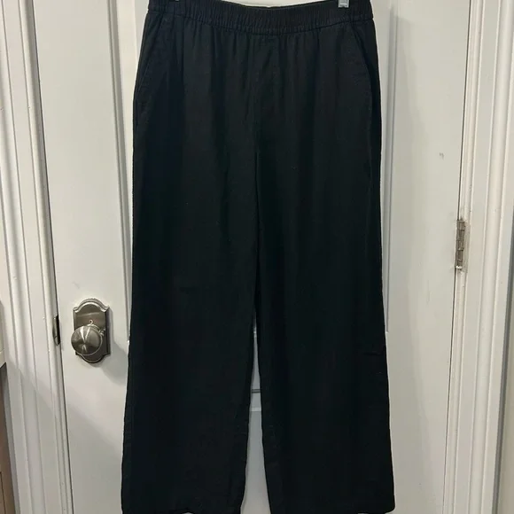Old Navy High-Waisted Linen-Blend Wide-Leg Pants - Picture 3 of 4